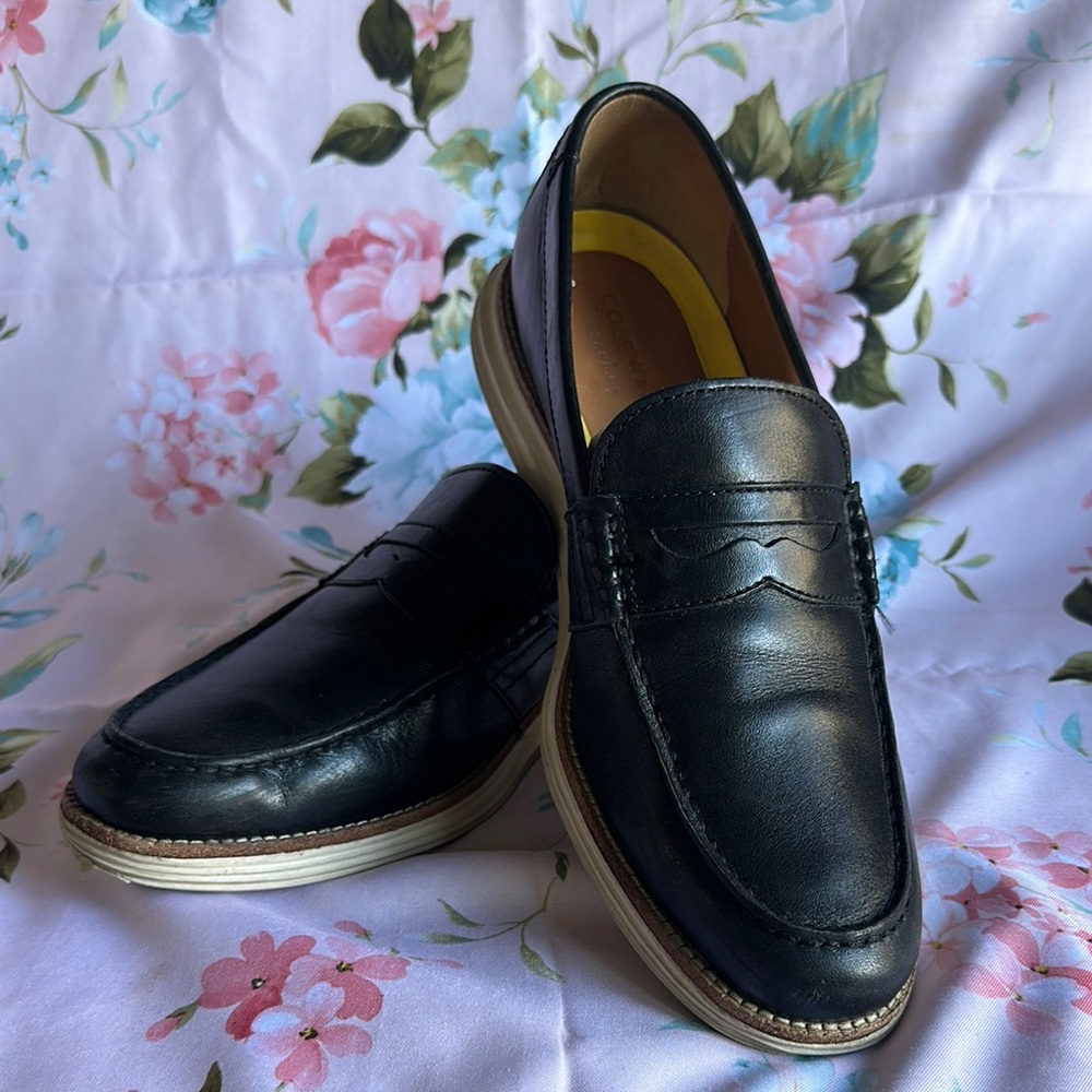 Cole Haan Black Leather Men's Loafers